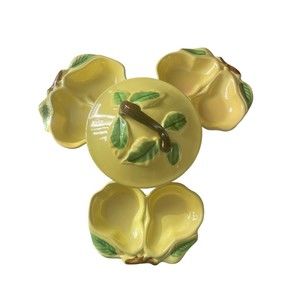 Vintage Mid-Century Belmar of California Pear Bowls Snack Set of 4